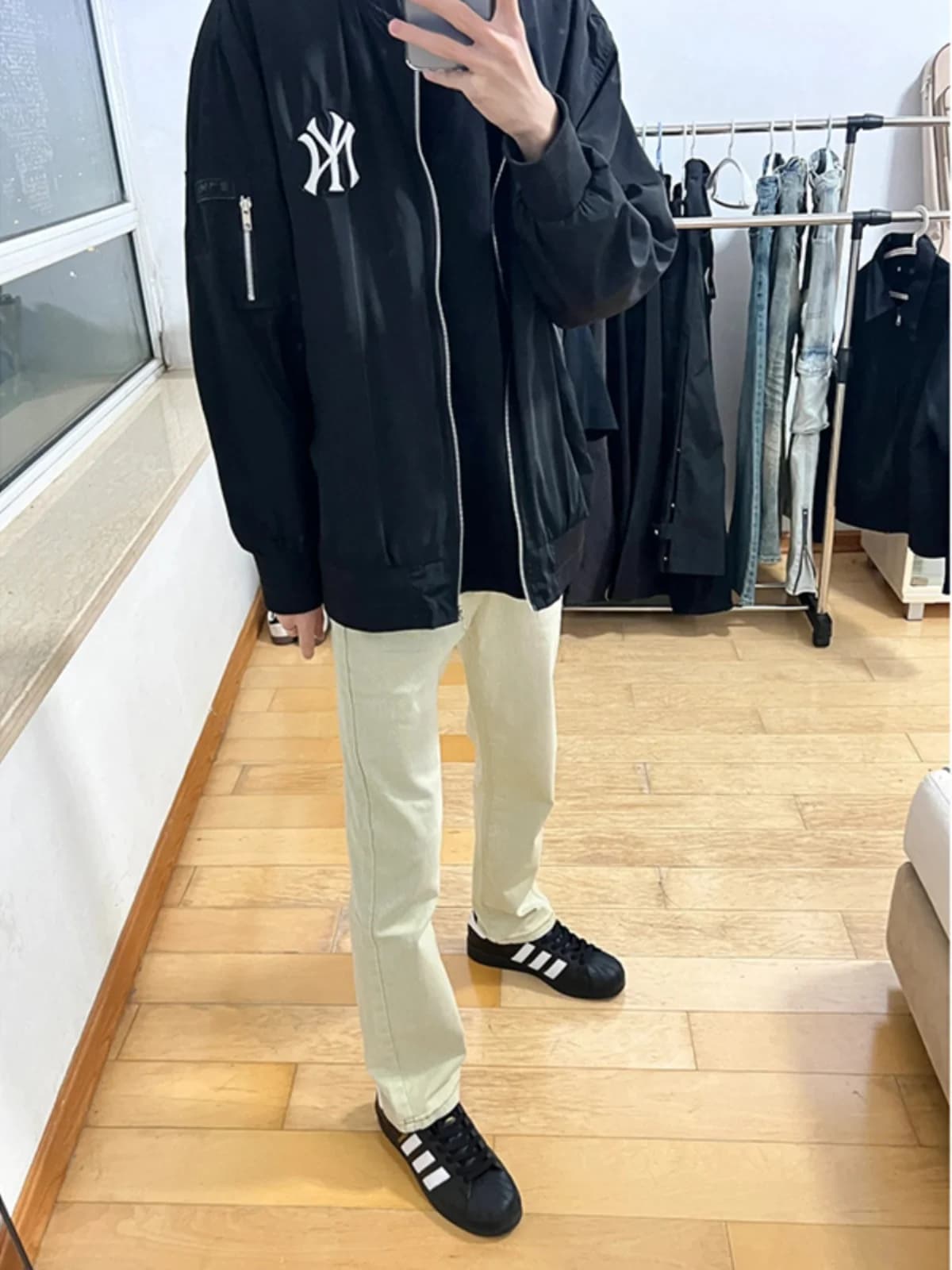 Jeans da uomo American Retro Mud Color, gamba dritta, effetto snellente, abbigliamento casual alla moda per ragazzi e uomini.