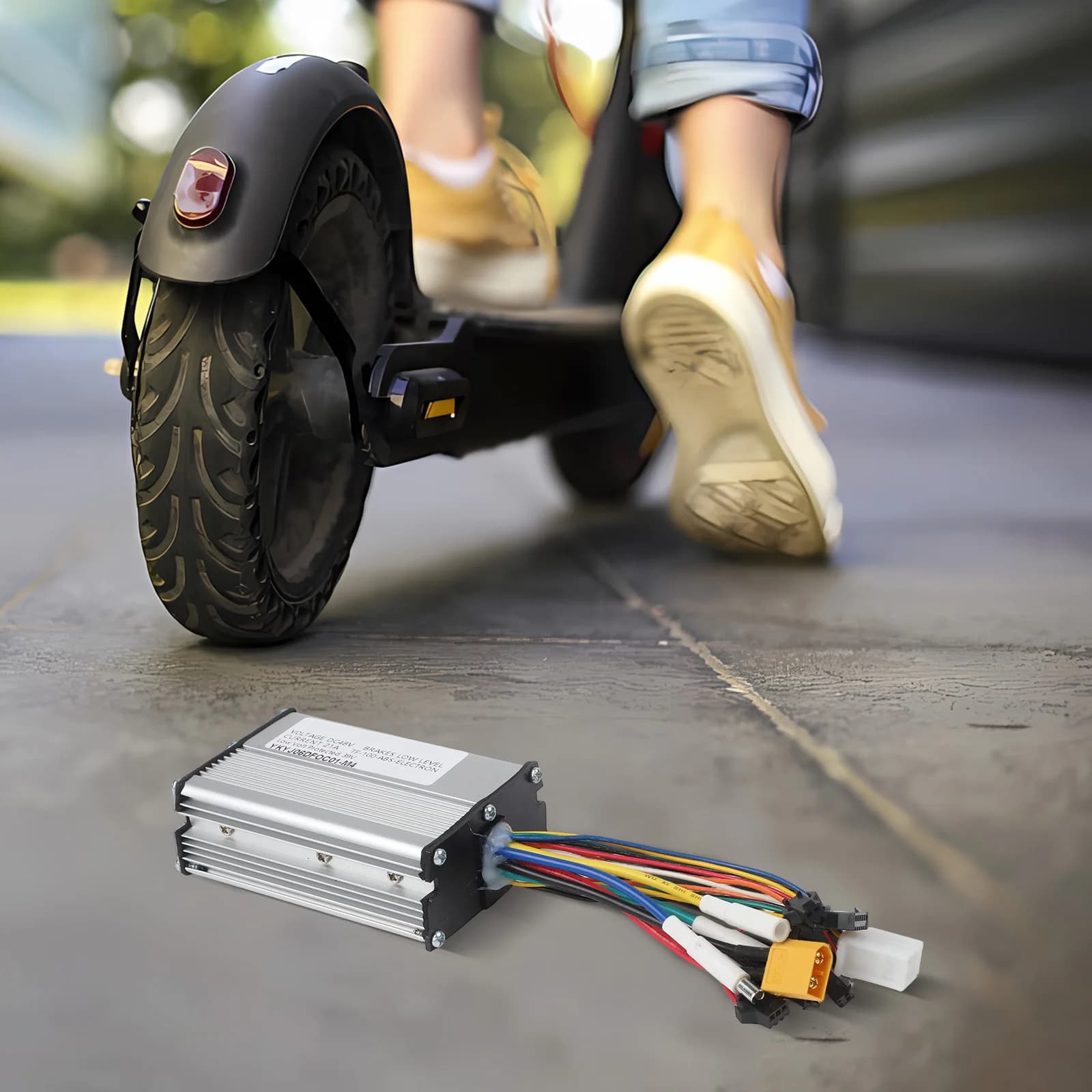 Parte di ricambio per scooter elettrico, controller motore brushless 48V, accessorio resistente all'usura per scooter elettrico, per contatore a 5 pin