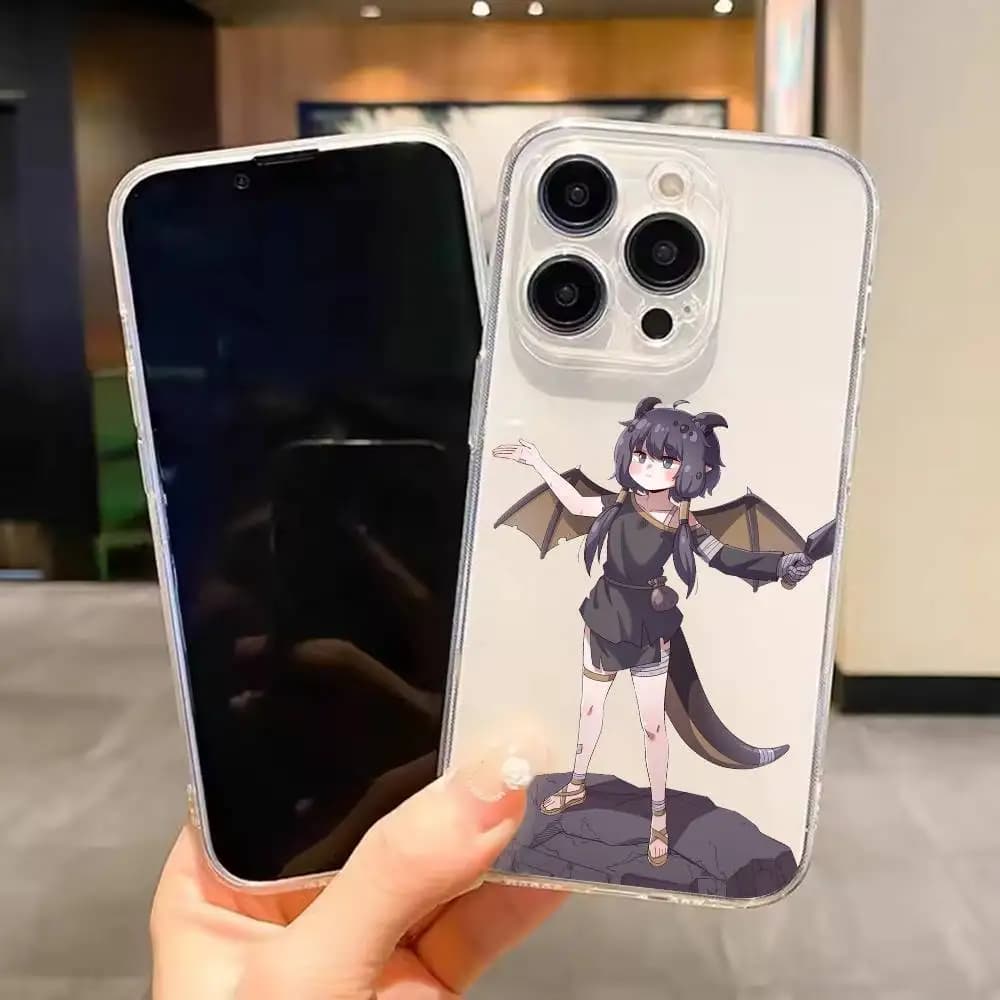 Cover Trasparente per iPhone 17 16 15 14 13 12 11 Mini Pro Max Plus con Design Chibi Go Carino e Divertente