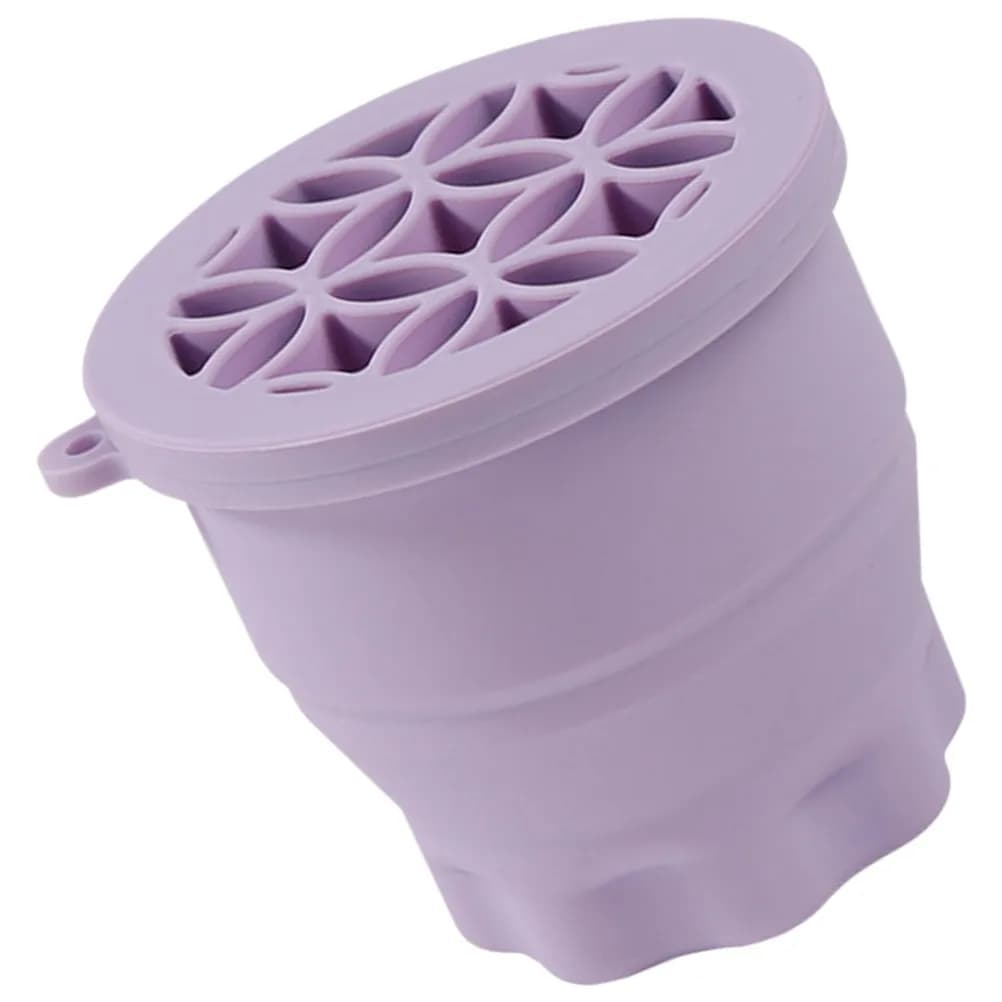 Ciotola in Silicone per Pulizia Pennelli da Trucco, Tappetino Pieghevole Compatto per Pulire Tutti gli Strumenti per il Makeup, Inclusi i Blender per Ombretto