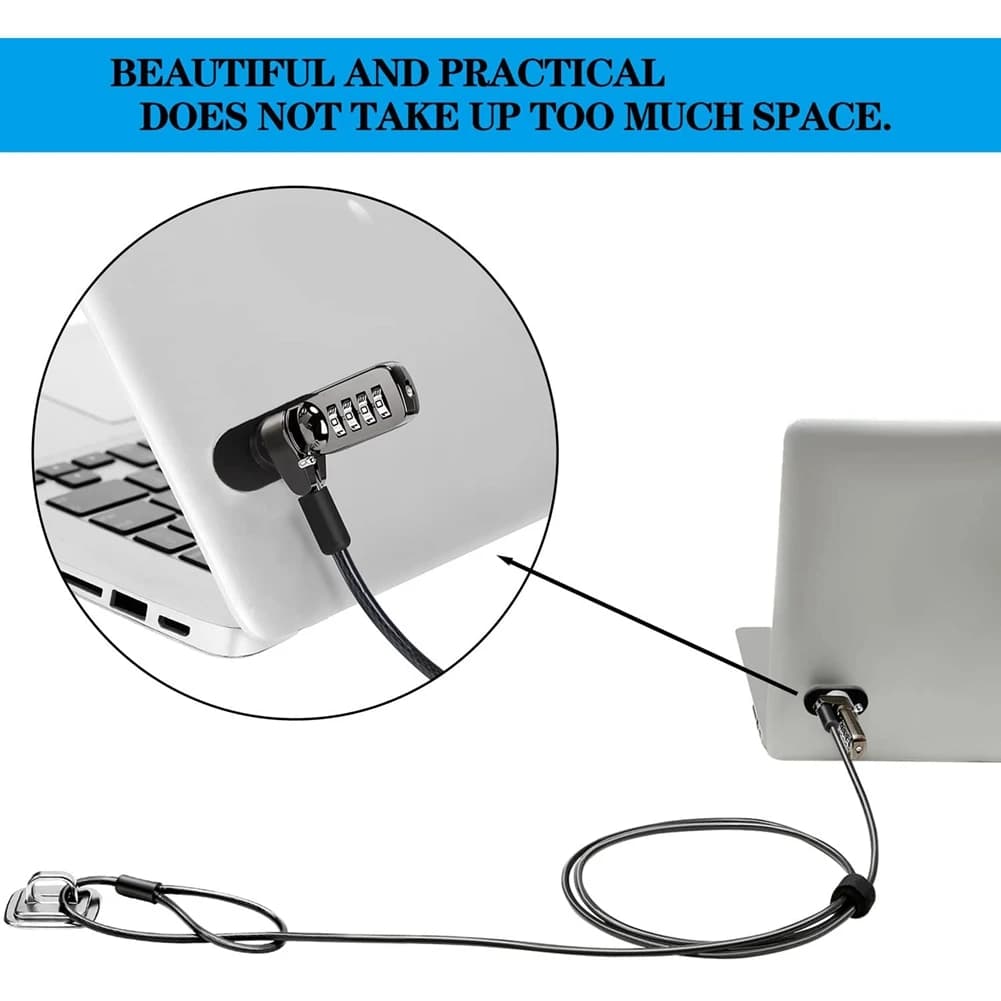 【A38M】Set di 5 Pezzi per Foro di Sicurezza per Laptop e Tablet, Base per Lucchetto di Sicurezza