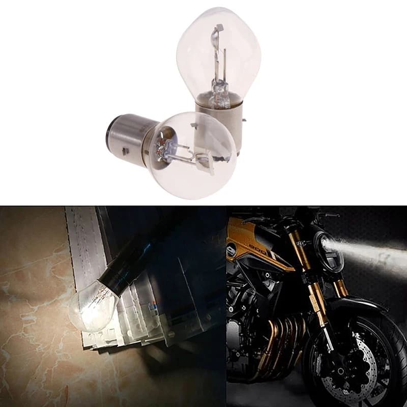 2 pz lampadine alogene fari ATV ciclomotore Scooter luci 12V 35W B35 BA20D motore