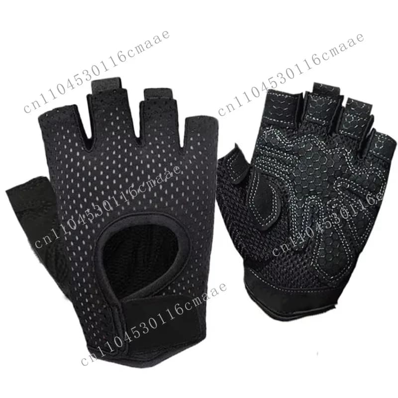 Training Gloves Short fingerless glove for weight lifting with open back curve for fitness gloves for powerlifting