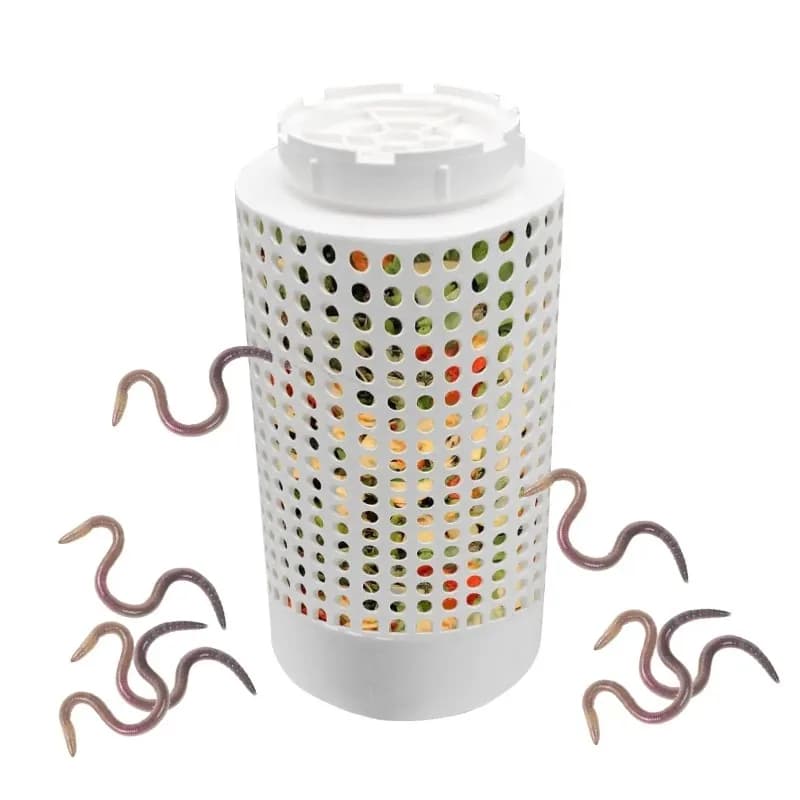 Composter Sotterraneo con Filtro di Drenaggio per Orti Rialzati e Giardini, Composter per Vermicompostaggio Interrato