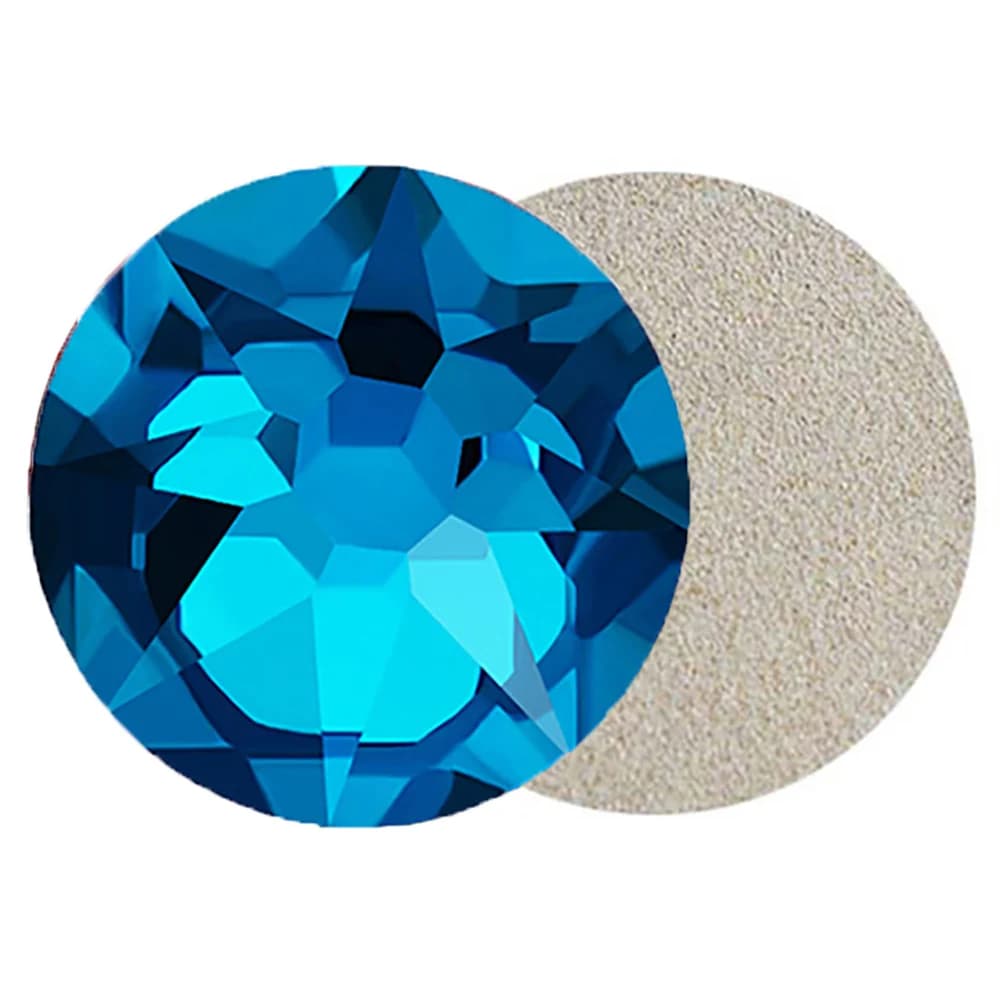 PUBRILEX 2088 Xirius Blue Zircon Strass Senza Hotfix con Fondo Piatto per Creazioni Fai-da-te, Artigianato, Decorazione Borse e Oggetti in Cristallo