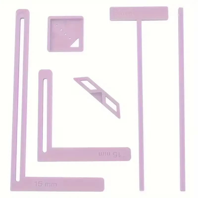 6Pcs Bookbinding For Starter Scrapbooking Tool Kit Easy To Use Great Stencils Cutter Guide Can Be Turned Into A Notebook