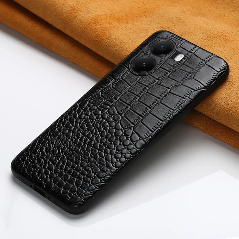 Genuine Cowhide Leather Phone Case for Xiaomi Poco X6 Pro Redmi Note 14 13 Pro 5G Mi 14 Ultra 14T Pro Back Cover