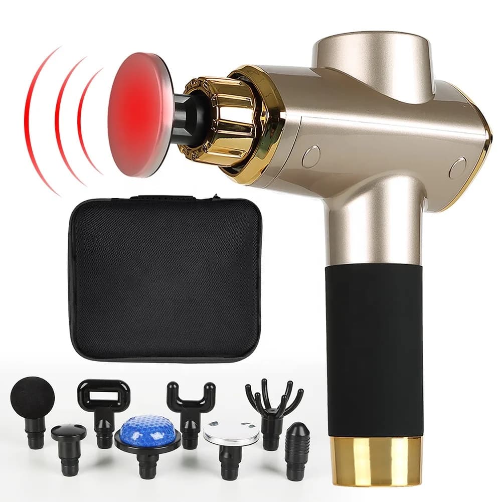 Muscle Gun Massager, Professional Heat Gun, 20-Speed Adjustable, LCD Touch Screen, Percussion Massage Pistol, Deep Tissue Relief