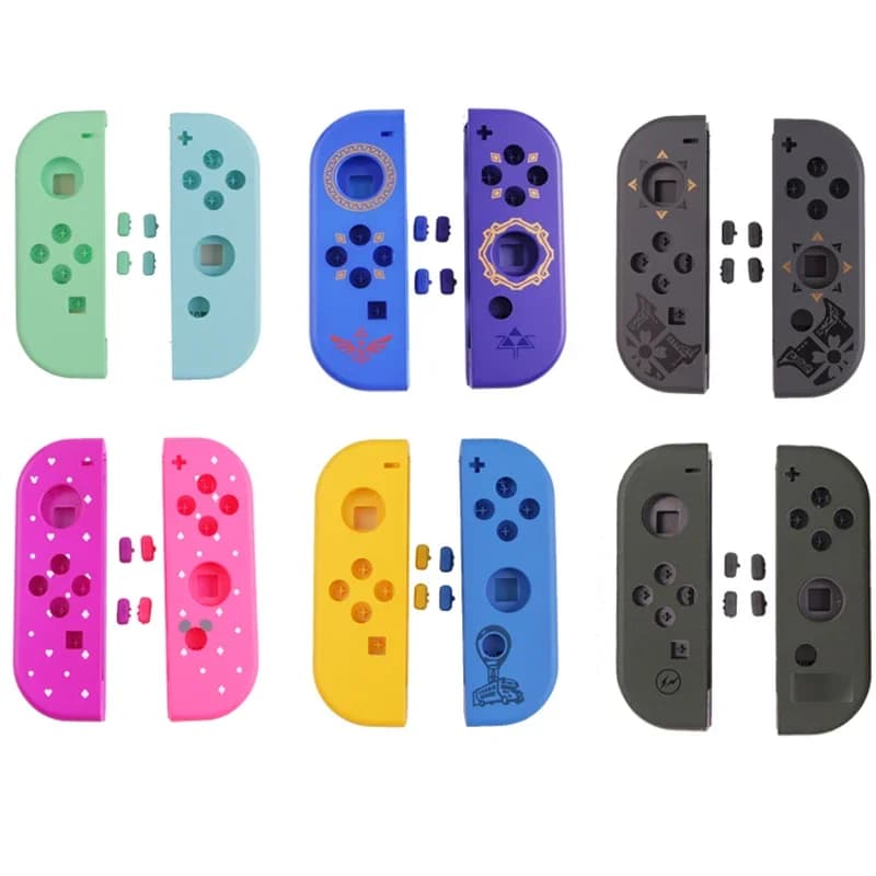 Custodia Protettiva per Controller Joy-Con Sinistro e Destro di Switch con Set di Pulsanti SL SR Antiscivolo, Ricambio per Switch