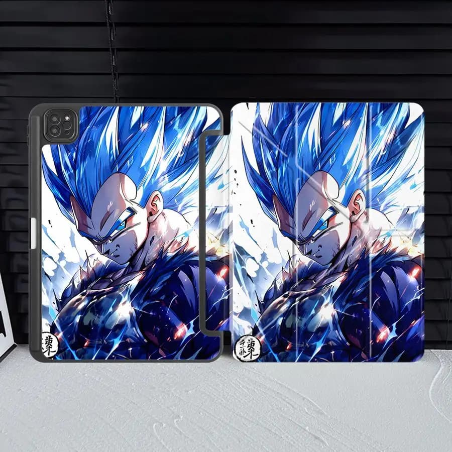 Custodia per Tablet D-ragonS B-allS Vegeta Holder Cover per iPad Pro 2025, Pro 11a 10a 9a 8a 7a generazione, 12.9 pollici, Air 4 5, M3 M2 1 2, M4 11 pollici