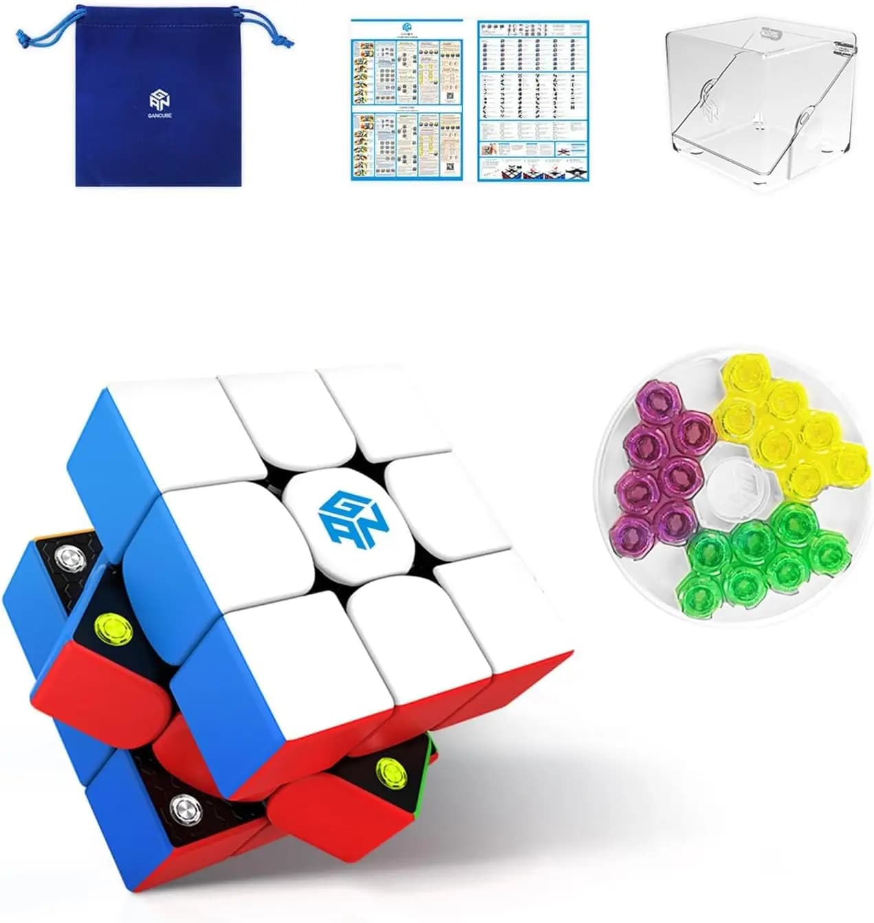 Cubo Magnetico 3x3 Senza Adesivi con Tensione Regolabile e Superficie Opaca, Ottimizzato per Risoluzioni Veloci e Fluide