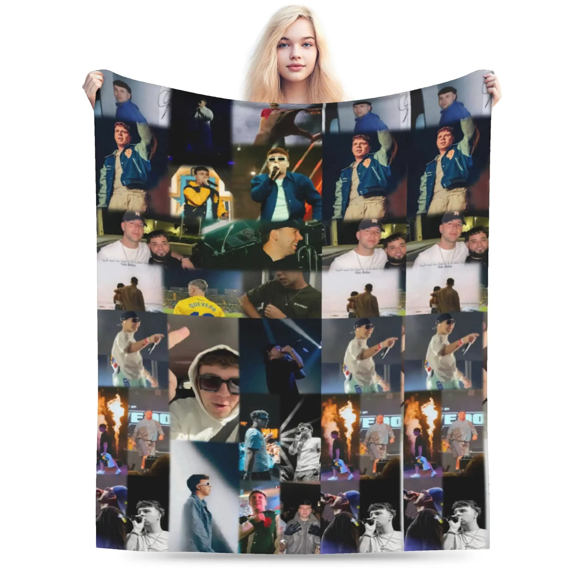 Rapero Quevedo Blanket Quality Warm Soft Throw Blanket Winter Picnic Outdoor Novelty Bedspread