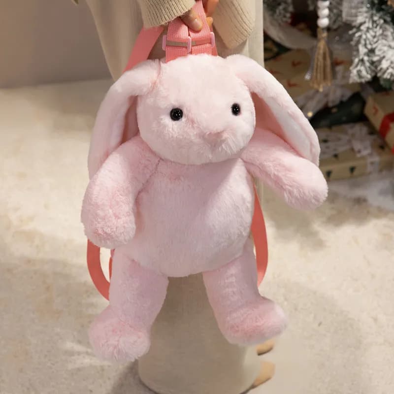 Nuovo Zaino Peluche da 40 cm: Adorabile Sloth, Alpaca, Lemur, Elefante, Leone, Coniglio, Giraffa - Borsa a Tracolla Animale Carino - Ottima Idea Regalo