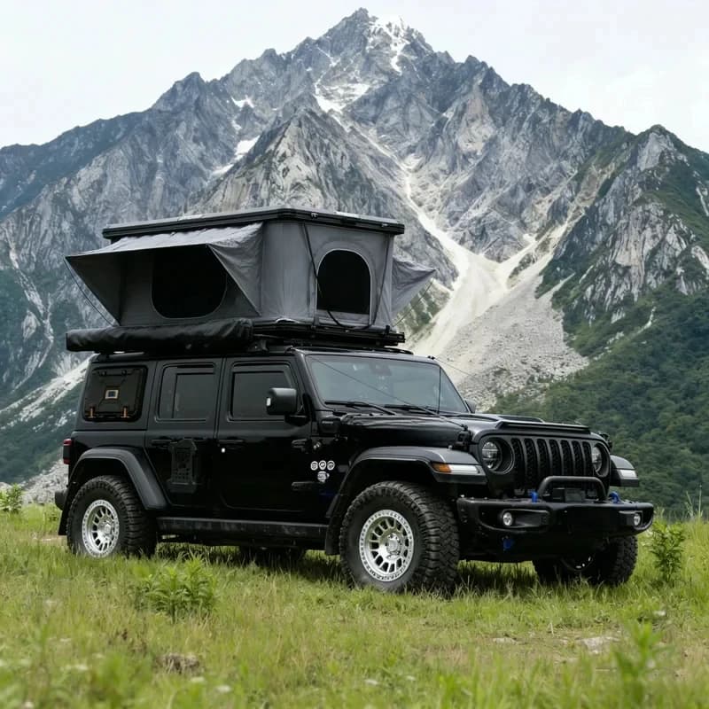 Straight Up Hard Roof Tent 1-2 Person Fit SUV 4X4 Camping Travel