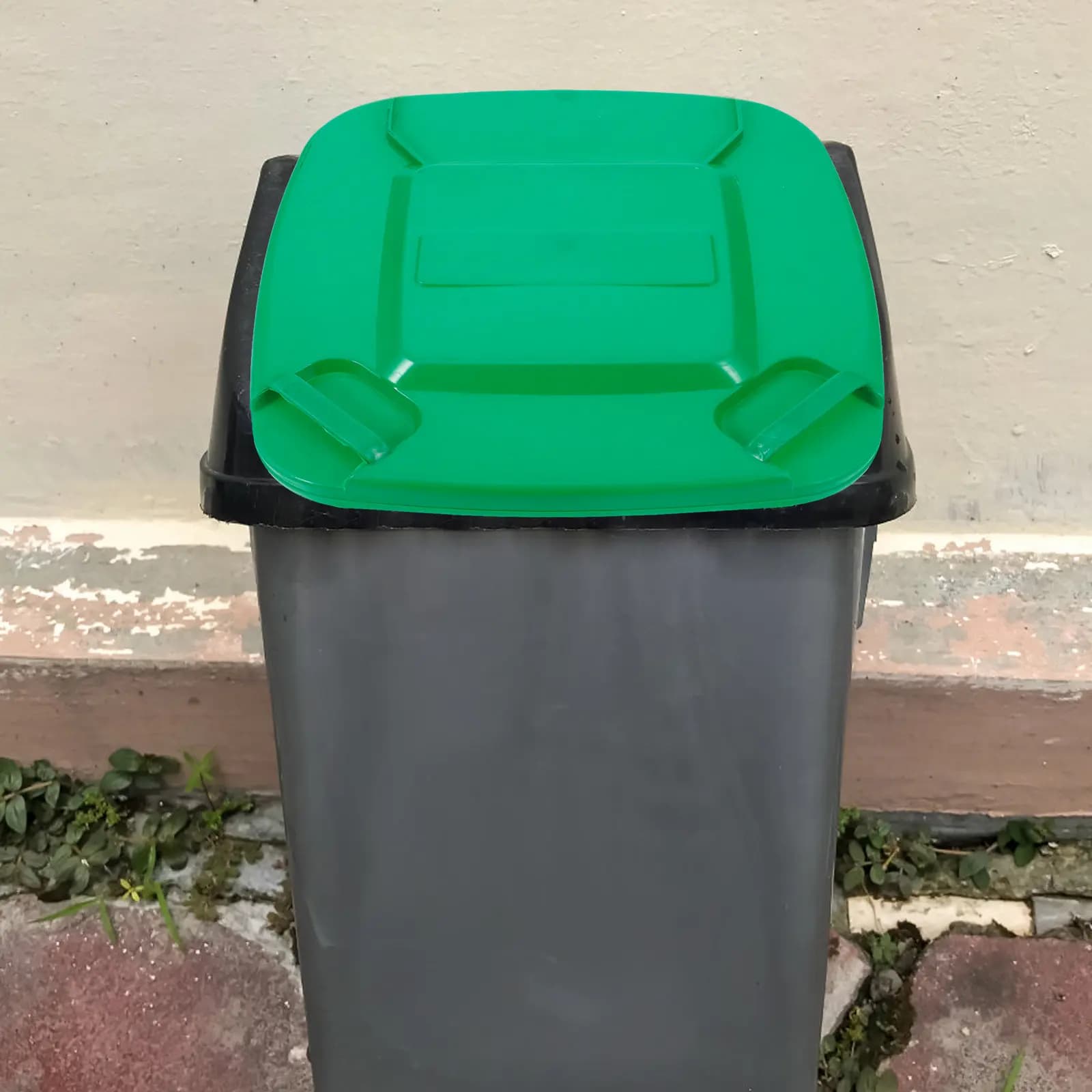 Coperchio di Ricambio Universale per Bidoni della Spazzatura da Esterno, in Plastica, per Grandi Contenitori da Giardino, Facile da Installare, Anti-Odore