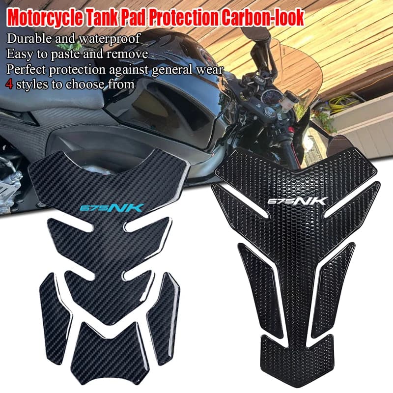 Fit For 675NK 675 NK Motorcycle accessories Tank Pad Side Grips Gas Fuel Oil Knee Protector Stickers Decals