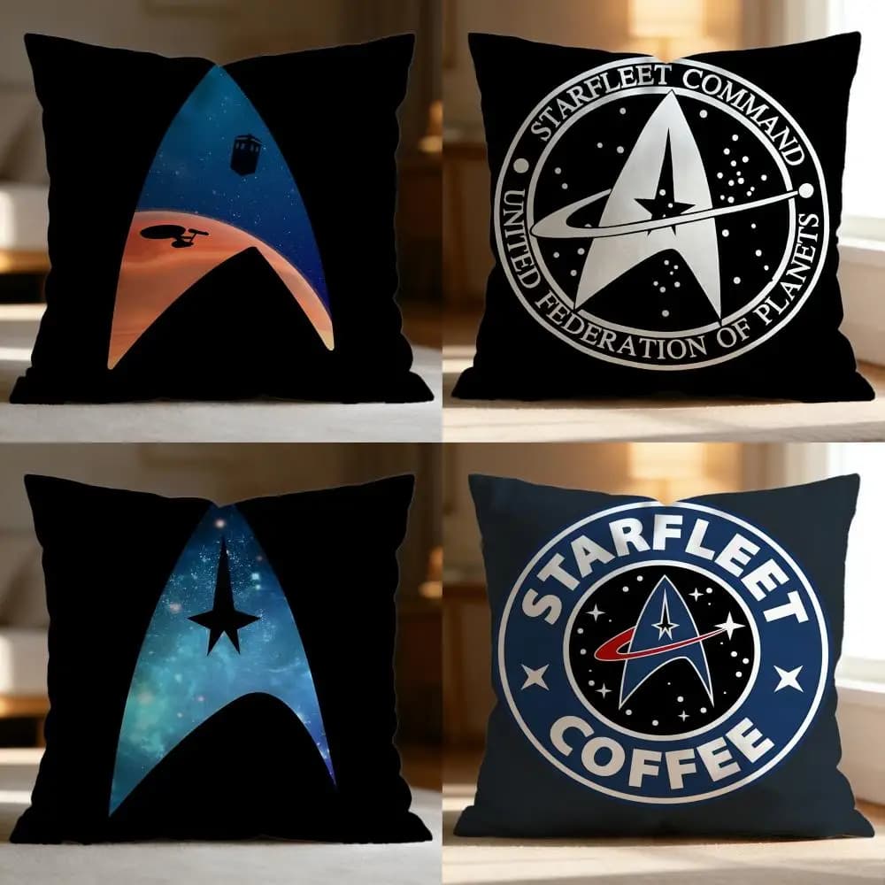 Federa per Cuscino Star Trek Morbida e Lavabile, Multiuso per Divano, Letto, Viaggio e Ufficio