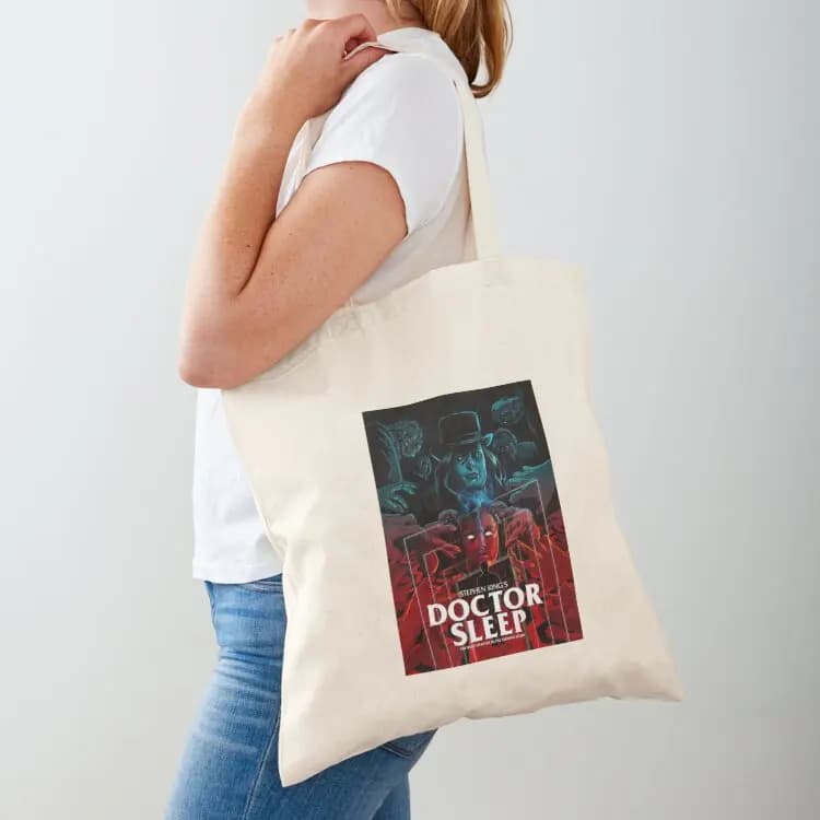Borsa tote Doctor Sleep Art, borse tote di lusso in tela per donna, borse in tela riutilizzabili per la spesa
