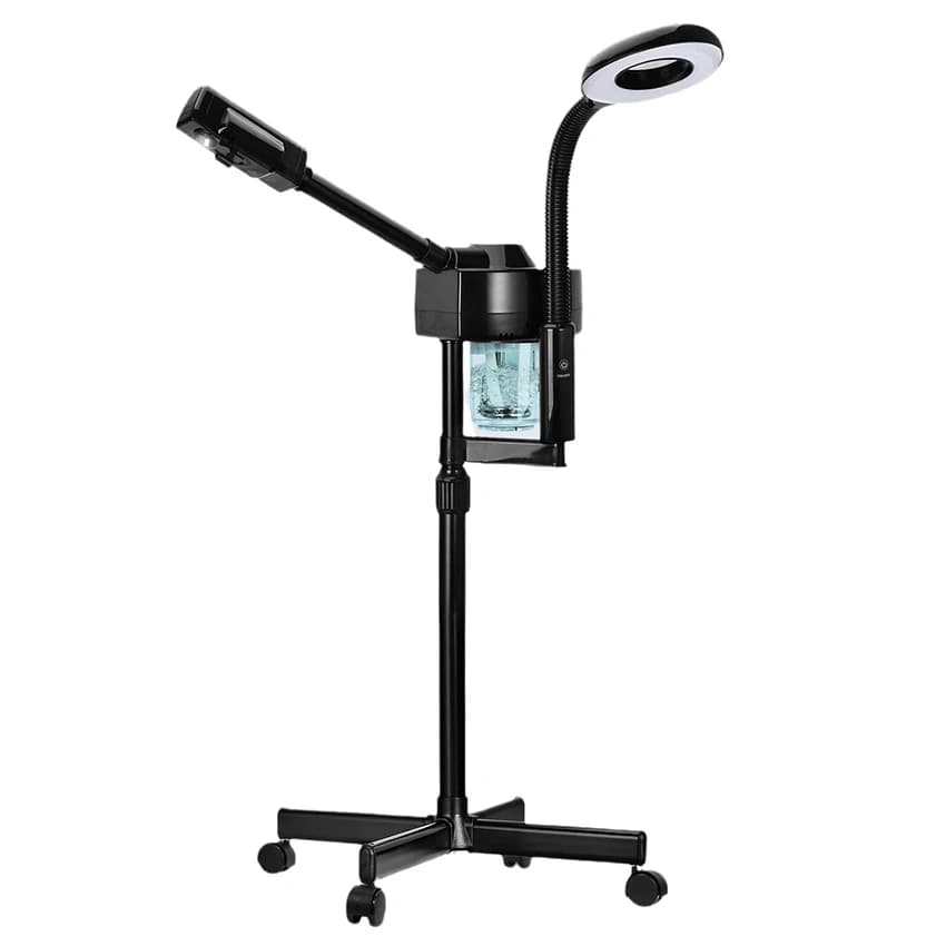 Vaporizzatore facciale 2 in 1 con umidificatore a nebbia calda leggera per detergente viso Vaporizzatore Salon Home Spa Spruzzatore Cura della pelle Idratante