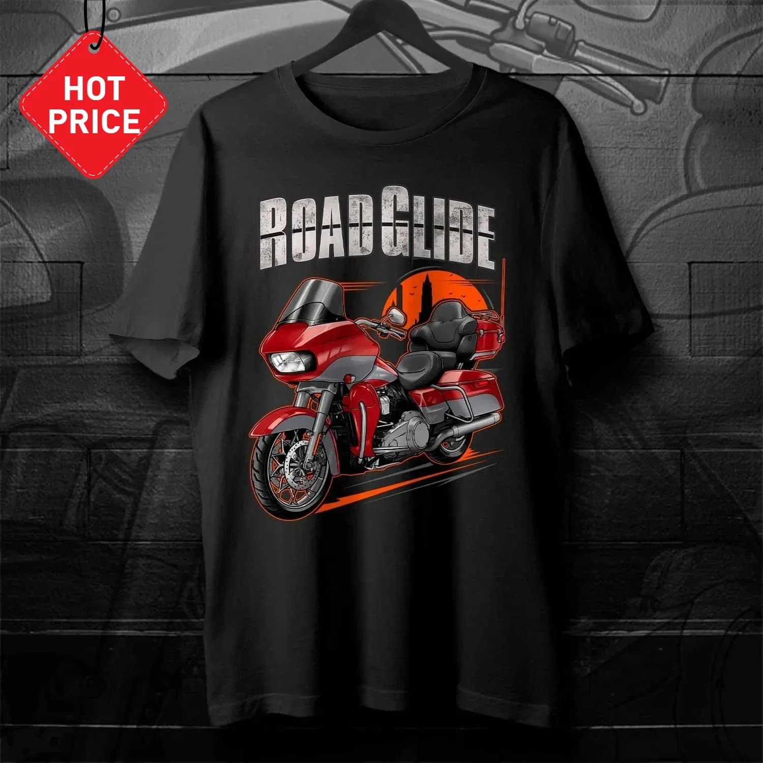 2018-2019 Models HD FLTRU Road Glide Ultra Moto T-shirt 100% cotton O-Collo Short sleeve T-shirt Rider Streetwear