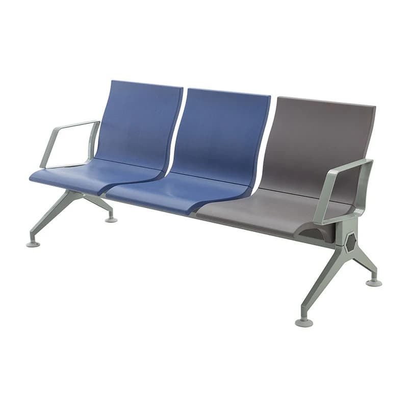 High-Speed Rail Aluminum Alloy Soft-Cover Sofa, PU Three- Four-Seater Airport Chair, Station And Hospital Waiting Chai