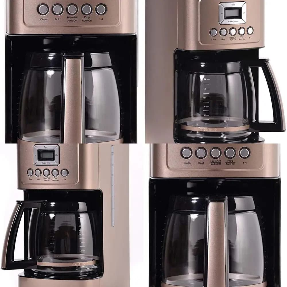 Automatic coffee maker from 14 cups with preparation resistance and option from 1-4 cups, stainless steel, Umber DCC-3200UMB