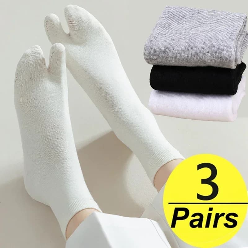 Calzini Tabi Giapponesi alla Moda, Calzini Estivi in Fibra a Due Dita, Calzini Unisex per Kimono e Sandali Infradito, Calzini con Dita Separate