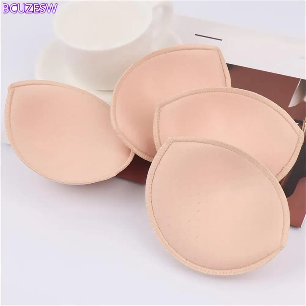1 paio di costumi da bagno donna sexy imbottiti in spugna di schiuma push up rinforzatore petto tazza seno bikini costumi da bagno inserti reggiseno invisibile