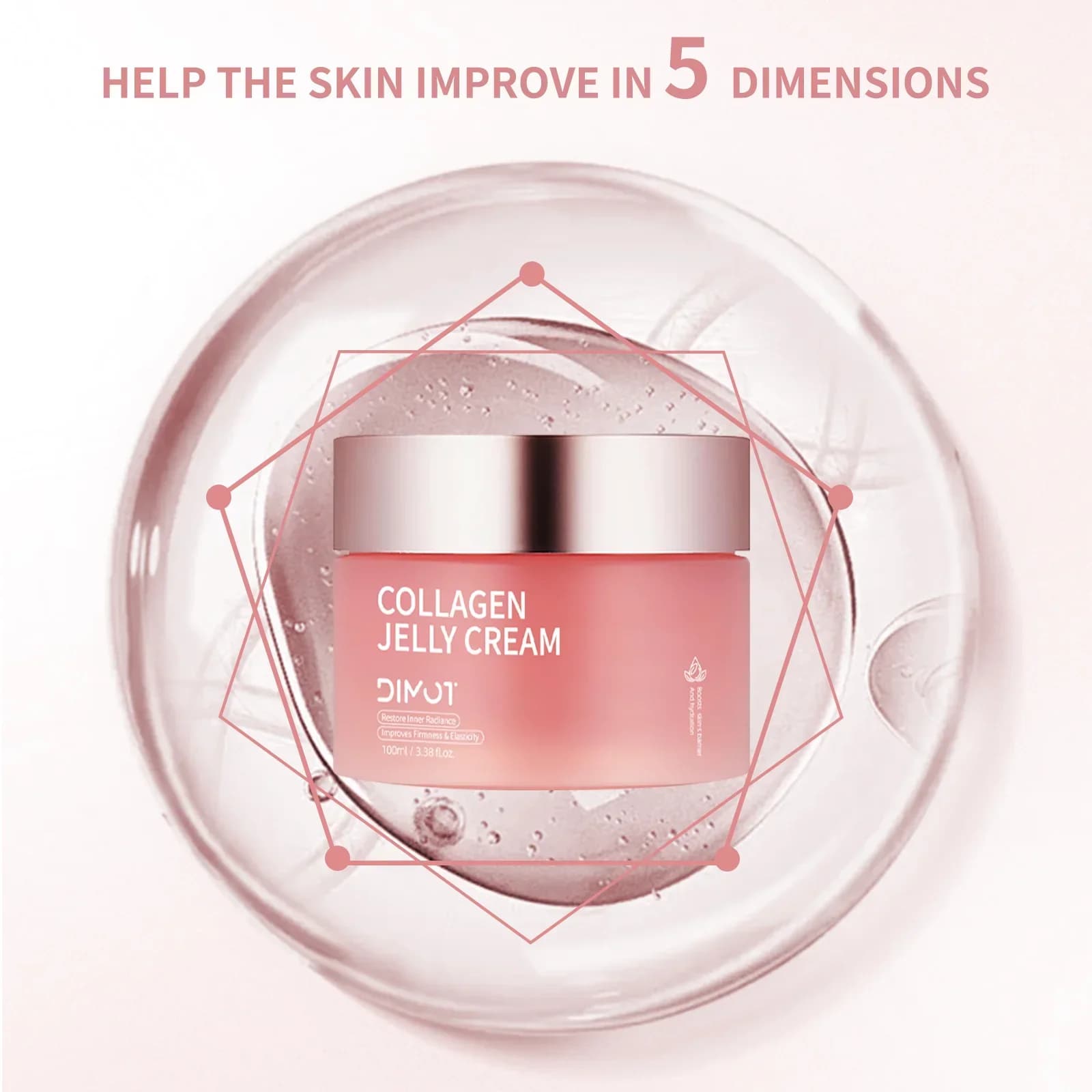 100ML Niacinamide Cream Gelatin Collagen Moisturizing face cream for bright skin Strengthen skin barrier Easy to absorb
