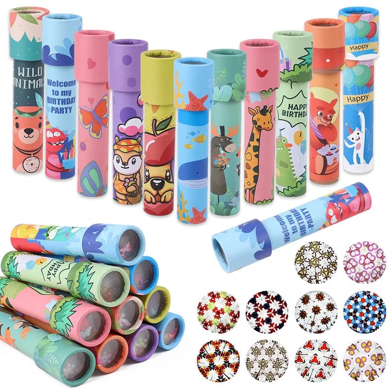 5/10pcs Rotante Caleidoscopio Scienza Giocattoli per I Bambini Festa di Compleanno Bomboniere Goodie Pinata Riempitivi Aula Premi Baby Shower