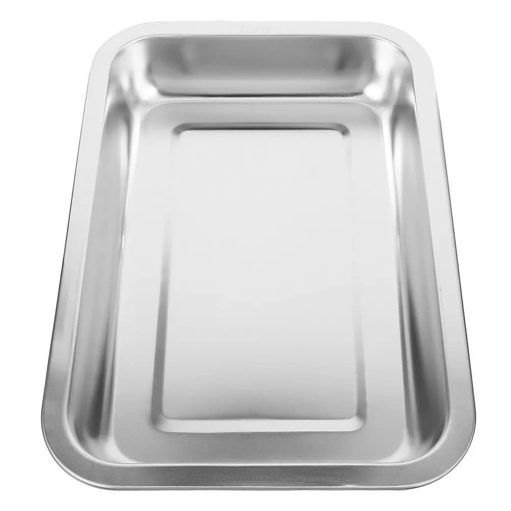 Large Stainless Steel Cat Litter Box Open Low Edge Stable Design Anti-Splashing Easy Potty Training Tray