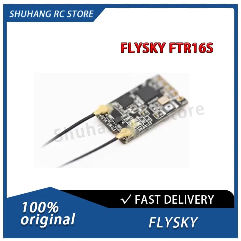 FLYSKY Fusi FTR16s 2.4GHz AFHDS 3 Doppie antenne I.bus S.bus PPM Mini ricevitore per aereo aliante FPV Racing Drone RC Parte