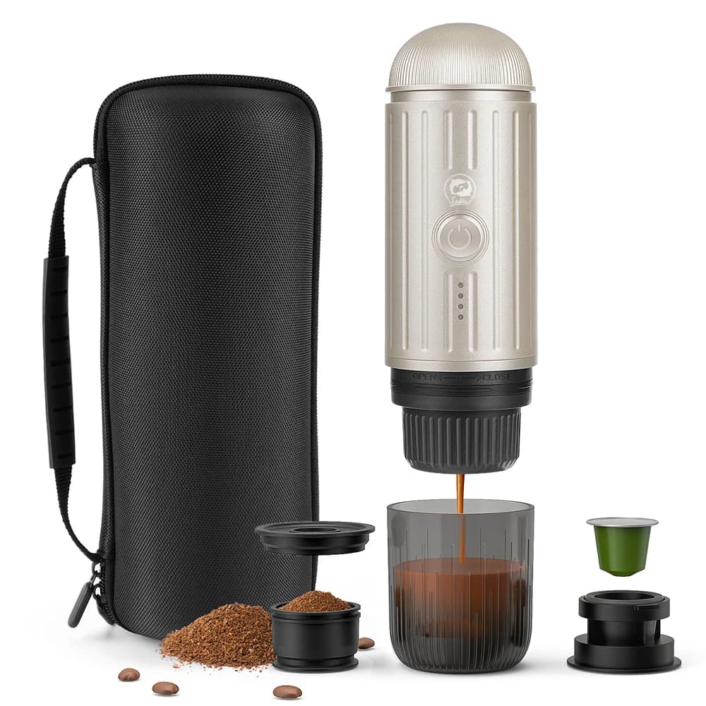 Portable espresso machine 19Bar electric coffee machine Automatic heating suitable for Nespresso coffee capsules