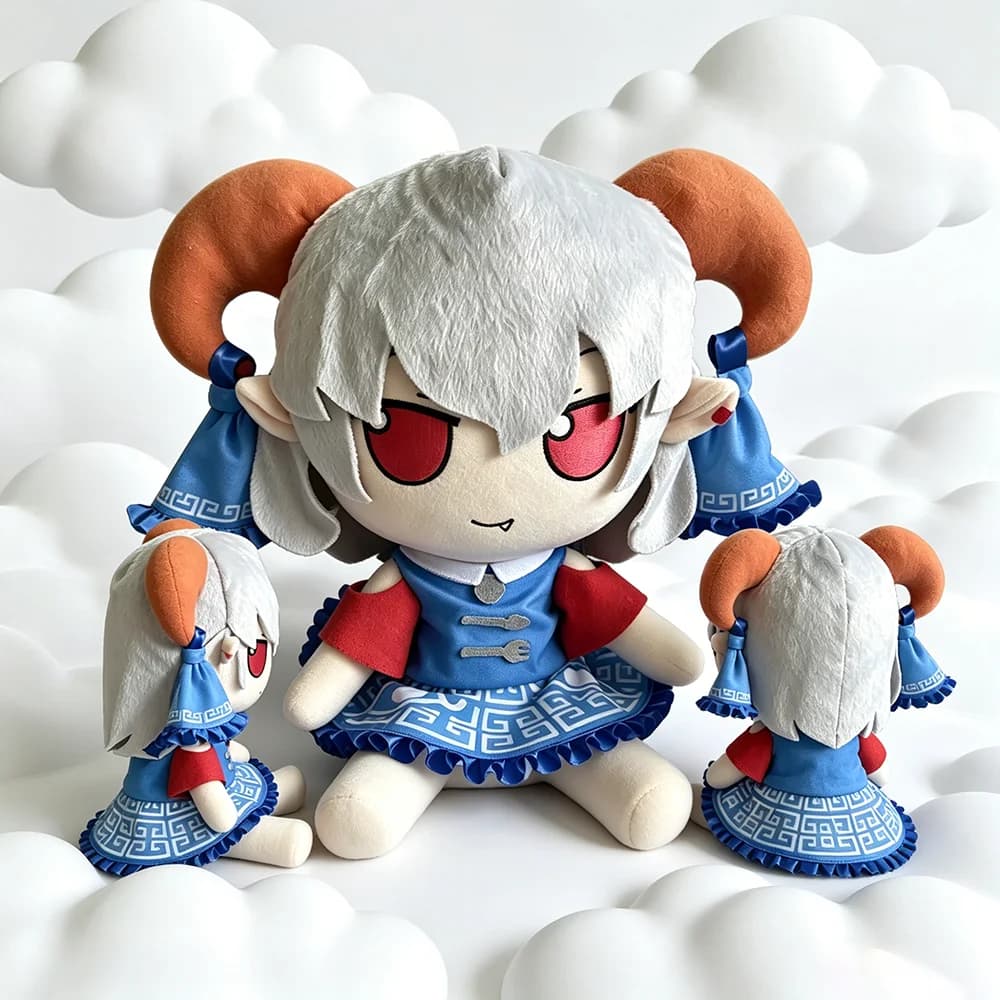 Touhou Project Totetsu Yuma 30cm Anime Fumo Cartoon Figure Cosplay Peluche Modellino in Posa Seduta Cuscino Maumet Cartone Animato