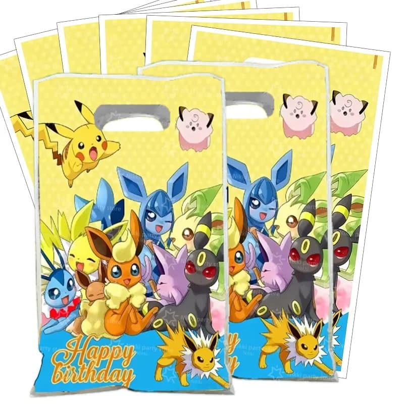 Nuova Borsa Pikachu, Decorazioni per Compleanno Pokemon, Sacchetti Regalo in Plastica, Scatole per Caramelle, Articoli per Feste di Bambine, Giocattoli Regalo