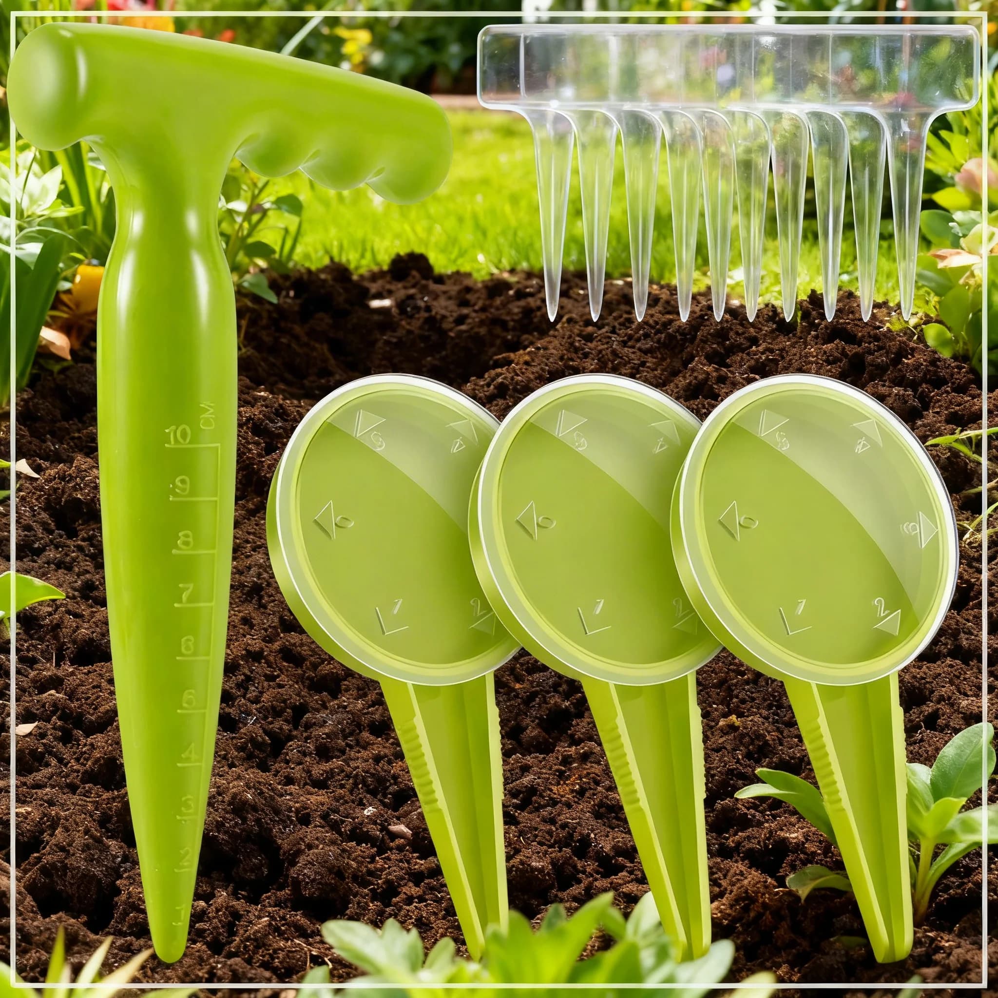Garden Seeder Set Gardening Sower Household Manual Multifunction Adjustable Gardening Tools Plant Seeding Dispenser Accessories