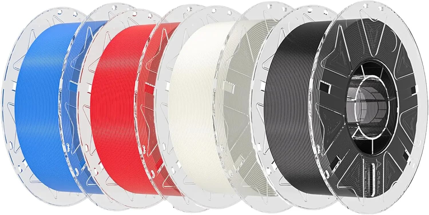 Set di Filamenti PLA a 4 Colori 1.75mm, Alta Velocità 30-600mm/s, 4 Bobine da 1kg, Confezione Multicolore per la Maggior Parte delle Stampanti 3D
