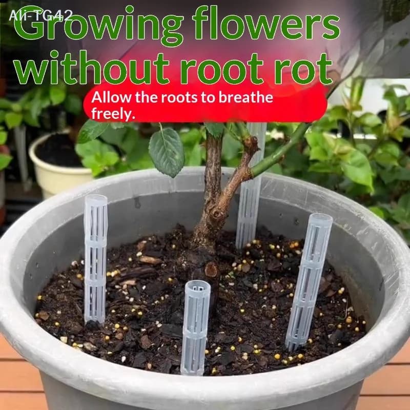 pogyrt 20Pcs Plant Aeration Tubes For Pots Root Rot Prevention Prevent Overwatering For Healthy Roots, Gardening Tools