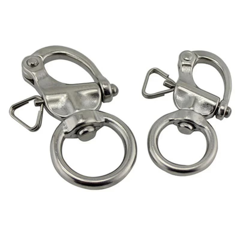 Grillo girevole rotondo in acciaio inossidabile a sgancio rapido Mayitr Marine Boat Anchor Chain Eye grillo girevole moschettone Hardware