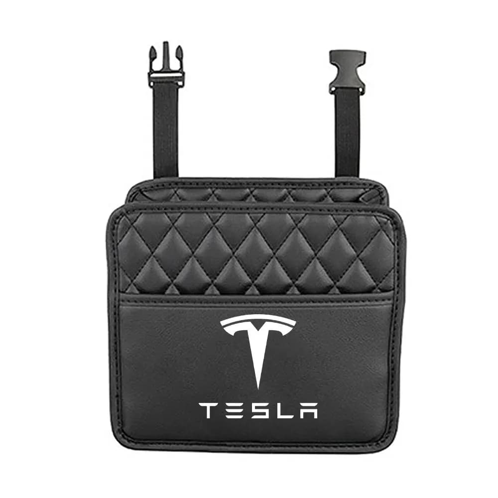 1pc Multifunctional Car Seat Storage Bag Garbage Box Suitable For Tesla Model Y 3 S X Highland Coil Auto Valve Cap Accessories