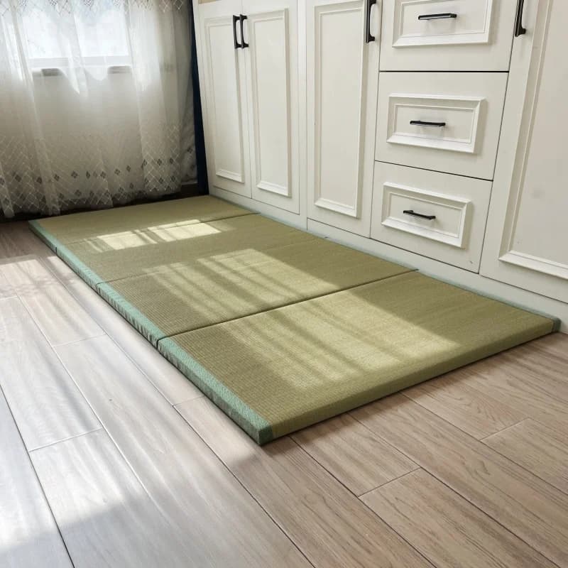 Mattress Mat Foldable, rectangular, traditional Japanese, straw, for yoga, sleeping, Tatami on the floor
