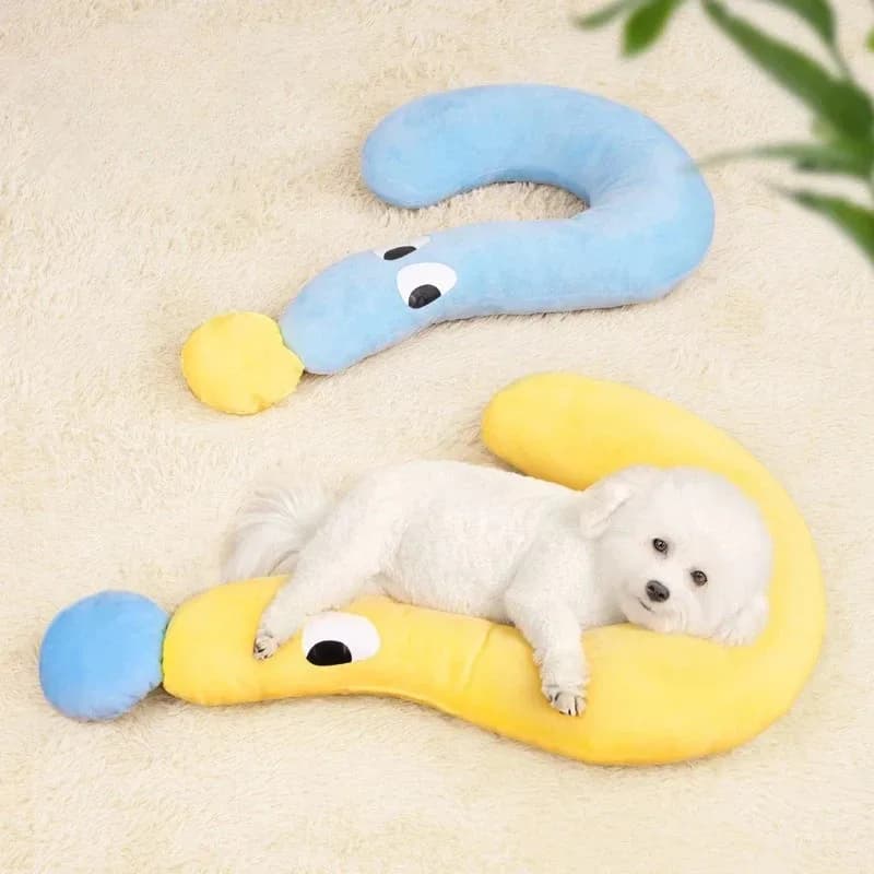 Cuscino a U per il Collo degli Animali Domestici, Cuscino Caldo Invernale per Cani e Gatti, Poggiatesta per Sonno Profondo, Accessori Comfort per Animali