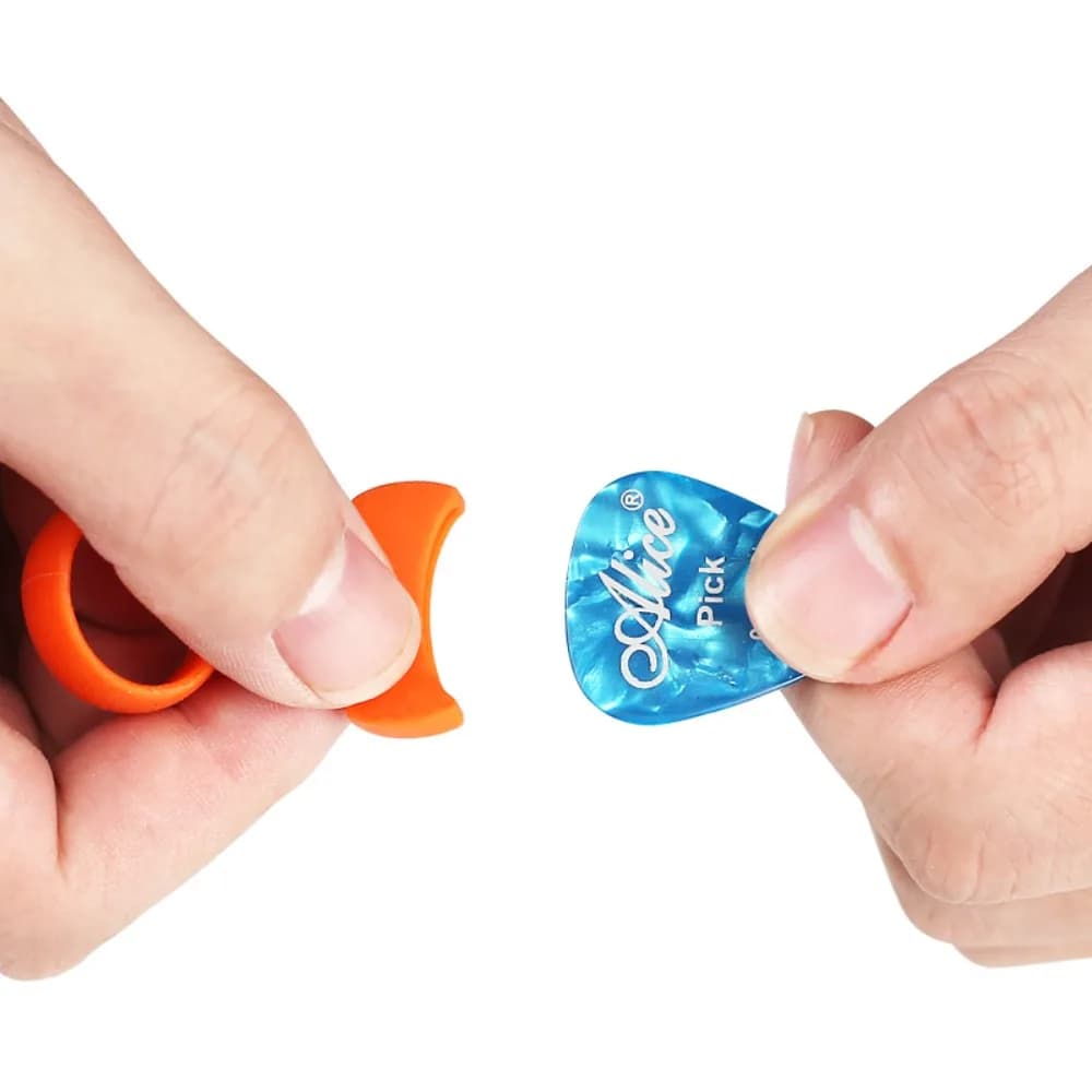 Guitar Auxiliary Tool For Acoustic Electric Bass Finger Cover Guitar Pick Finger Cots Guitar Plectrums Guitar Picks Holder