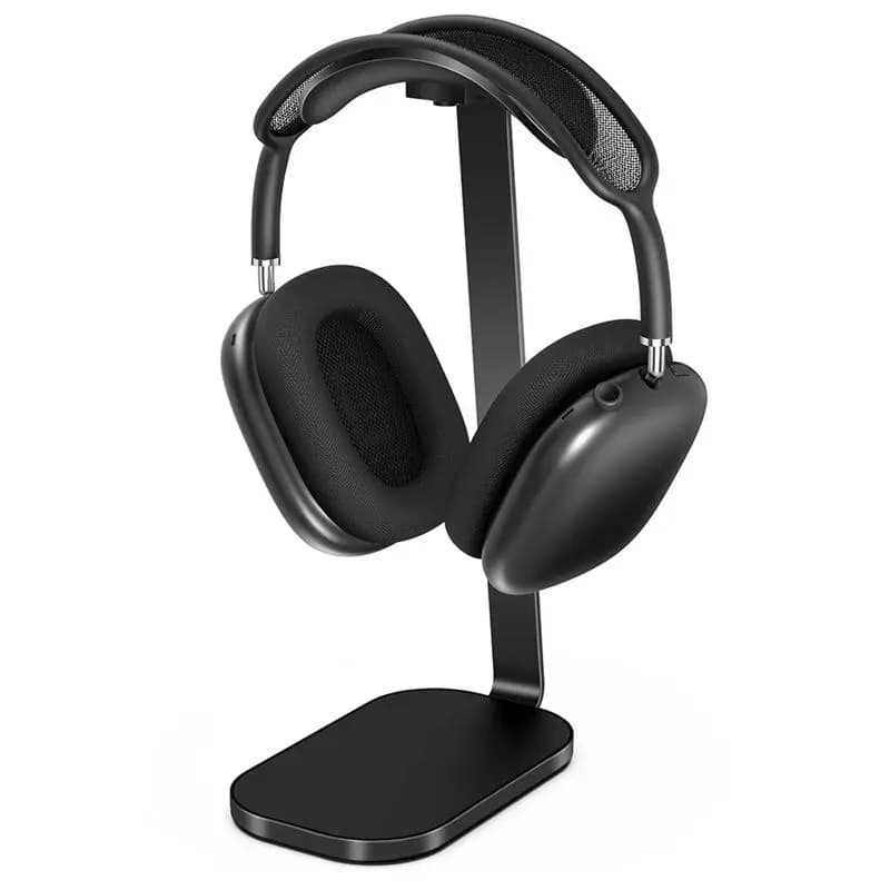 Supporto per Cuffie ABNR con Asta di Supporto in Alluminio, Base Pesante, Supporto da Scrivania con Ricarica Wireless