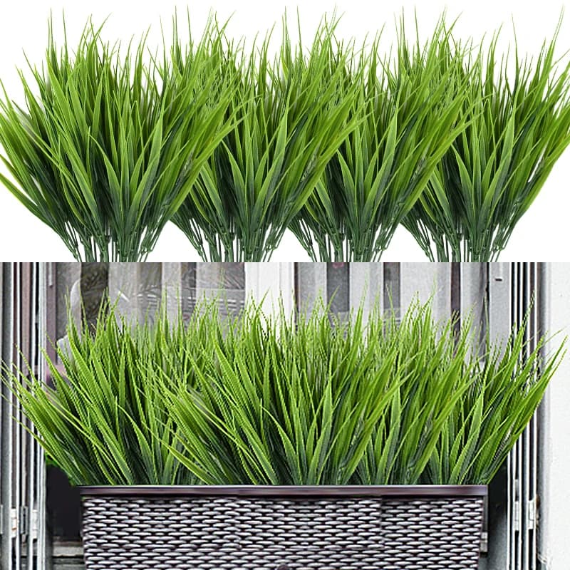 New Simulation Plant Seedlings Plastic Grass Artificial Shrub Grass Interior Decoration Home Green Plant Decoration Grass Garden