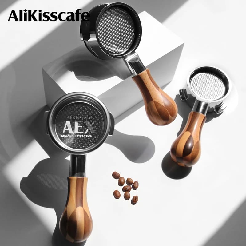 Portafiltro senza fondo per caffè da 58 mm nudo per E61 Gaggia Hibrew H10a Accessori per macchine per caffè espresso Strumenti per baristi