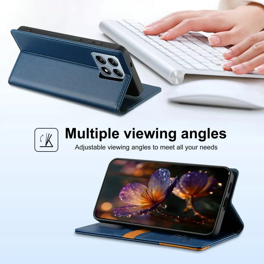 For Xiaomi 15T 14T Pro 5G Luxury Case Texture Leather RFID Book Funda Xiaomi 13T 12T 11T Pro 11 12 13 14 15 T Magnet Flip Cover