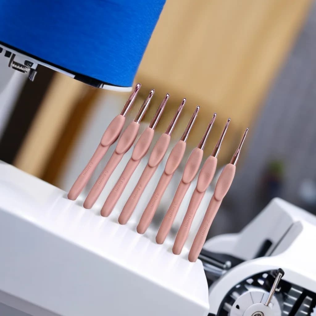 8 pezzi manico morbido uncinetto Set accessori portatili fai da te facile da usare strumento per cucire fatto a mano sciarpa maglione casa ferri da maglia