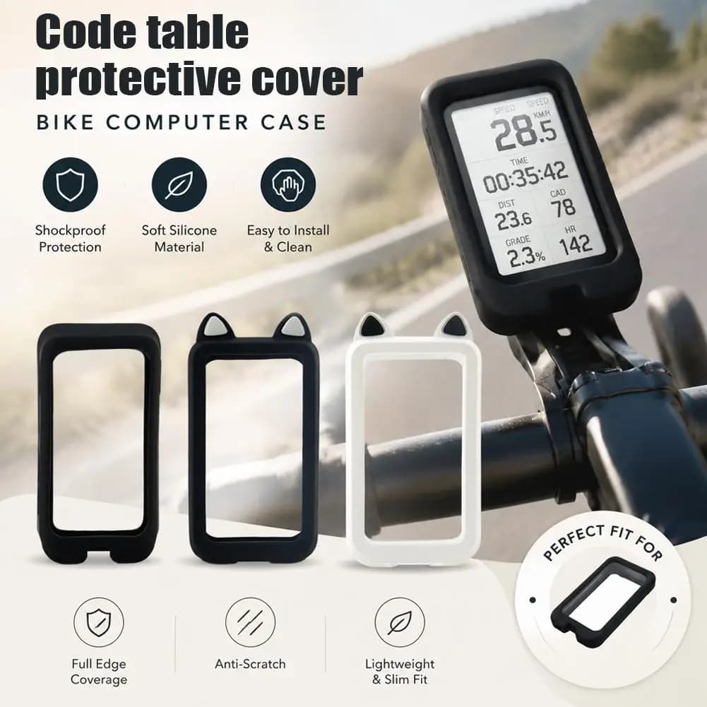 Silicone Protective Cover for BiNavi Air Case of GPS Bike Bicycle Computer Protection with LCD Screen Protector Wholesales