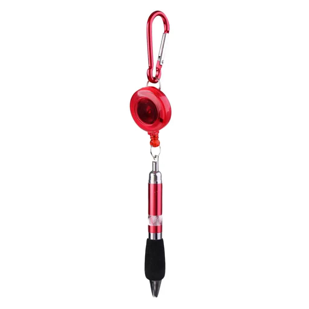 Penna per Punteggio Golf Retrattile in Alluminio con Clip, Accessorio Pratico per Marcatura Palline e Registrazione Punteggio